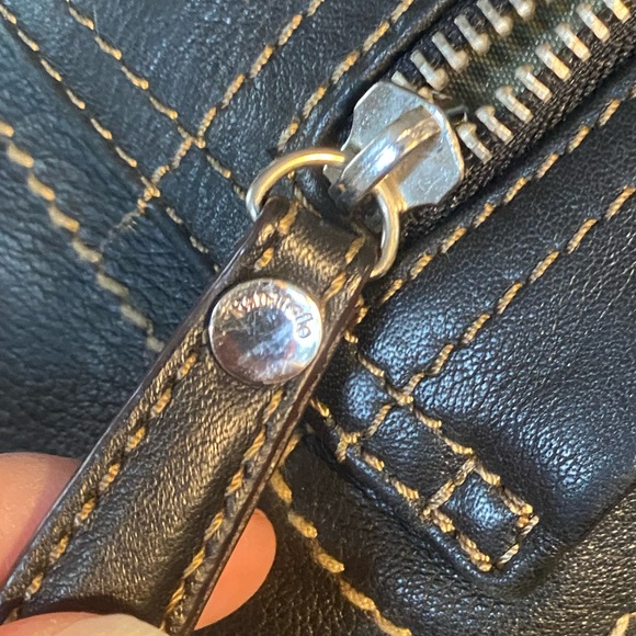 Tignanello Black Satchel Bag - Picture 5 of 14